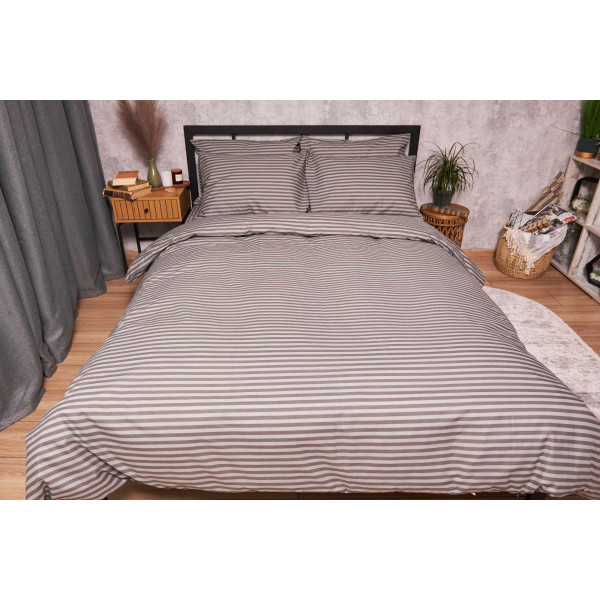 Фото - Комплект постільної білизни Moon&Star Бязь Gold Люкс «Ice Grey» 143х210 см нав. 2х50х70 (MS-820003446)