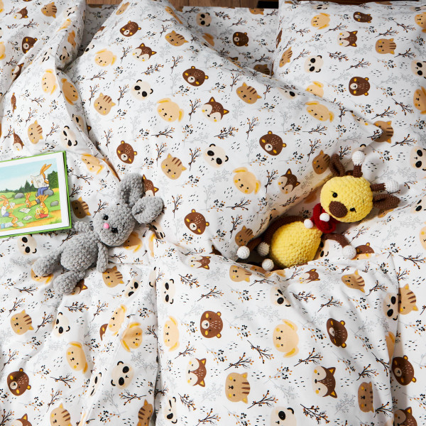 Фото - Комплект постільної білизни Moon&Star Бязь Gold Люкс «Jungle Joy» 160х220х2 нав. 2х40х60 (MS-820006435)