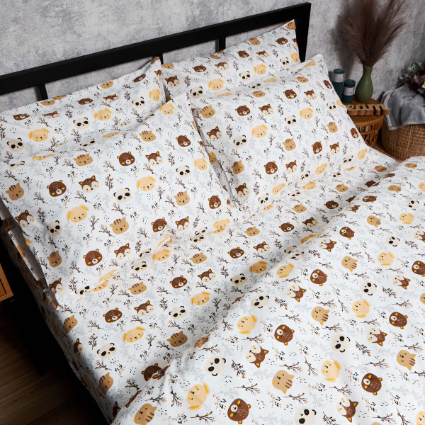 Фото - Комплект постільної білизни Moon&Star Бязь Gold Люкс «Jungle Joy» 160х220х2 нав. 2х40х60 (MS-820006435)