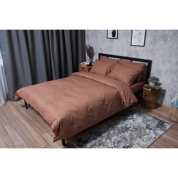 Фото - Комплект постільної білизни Moon&Star Бязь Gold Люкс «Light Brown» 143х210х2 нав. 2х70х70 (MS-820004542)