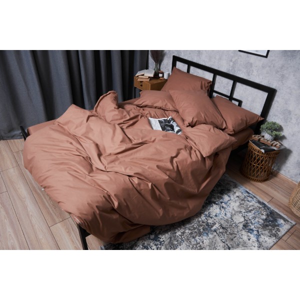 Фото - Комплект постільної білизни Moon&Star Бязь Gold Люкс «Light Brown» 143х210х2 нав. 2х70х70 (MS-820004542)