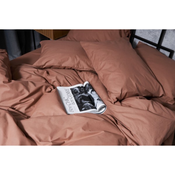 Фото - Комплект постільної білизни Moon&Star Бязь Gold Люкс «Light Brown» 143х210х2 нав. 2х70х70 (MS-820004542)