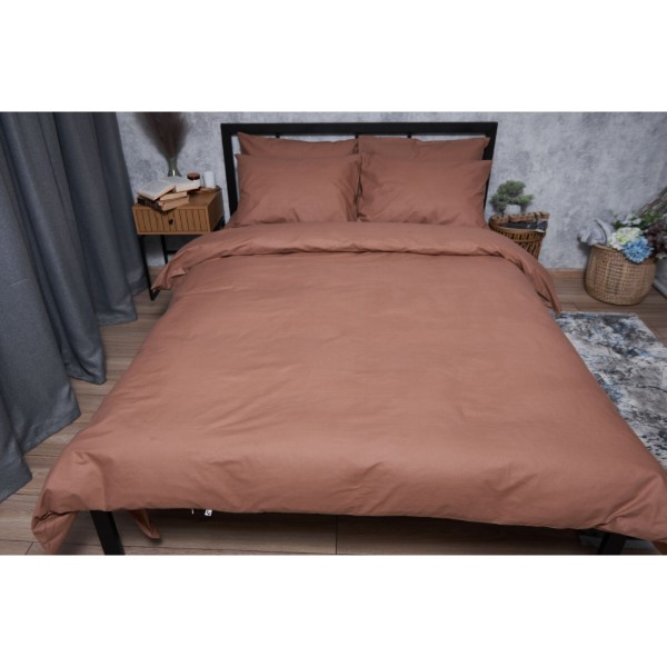 Фото - Комплект постільної білизни Moon&Star Бязь Gold Люкс «Light Brown» 143х210х2 нав. 2х70х70 (MS-820004542)