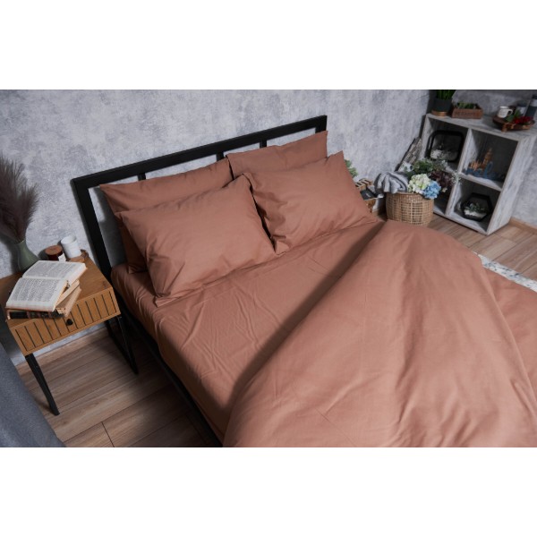 Фото - Комплект постільної білизни Moon&Star Бязь Gold Люкс «Light Brown» 143х210х2 нав. 2х70х70 (MS-820004542)
