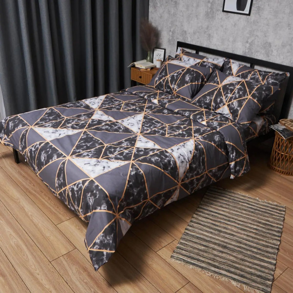 Фото - Комплект постільної білизни Moon&Star Бязь Gold Люкс Marble Gold 143х210 нав. 4х50х70 (MS-820006458) Фото - Комплект постільної білизни Moon&Star Бязь Gold Люкс Marble Gold 143х210 нав. 4х50х70 (MS-820006458)