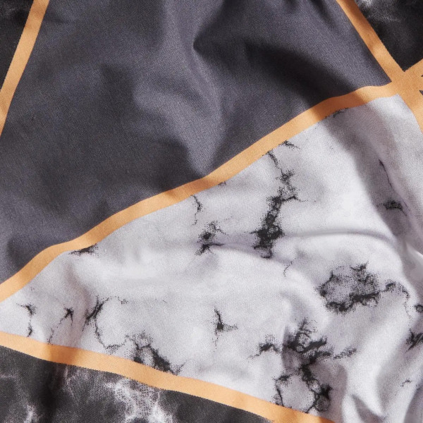 Фото - Комплект постільної білизни Moon&Star Бязь Gold Люкс Marble Gold 143х210 нав. 4х50х70 (MS-820006458)