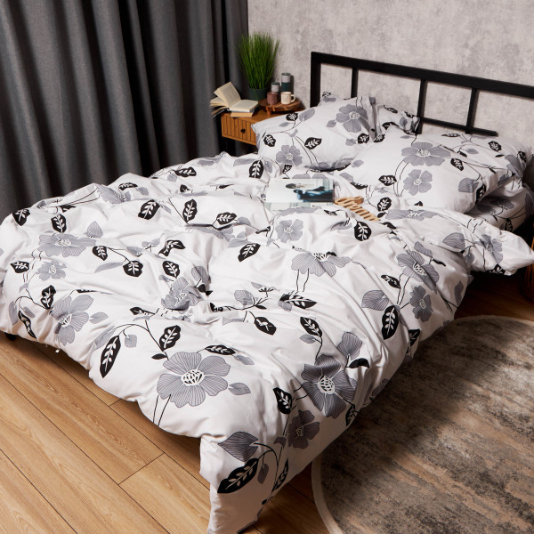 Фото - Комплект постільної білизни Moon&Star Бязь Gold Люкс Misty Petals 180х220 см нав. 40х60 2 шт. (MS-880000279)