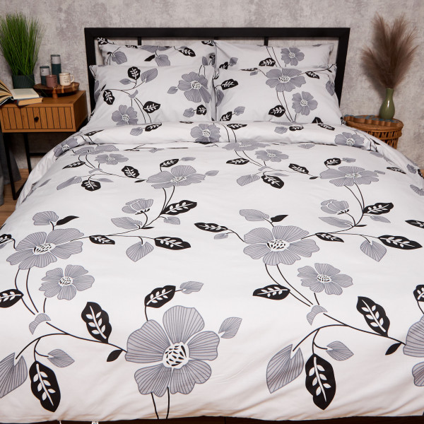 Фото - Комплект постільної білизни Moon&Star Бязь Gold Люкс Misty Petals 180х220 см нав. 40х60 2 шт. (MS-880000279)