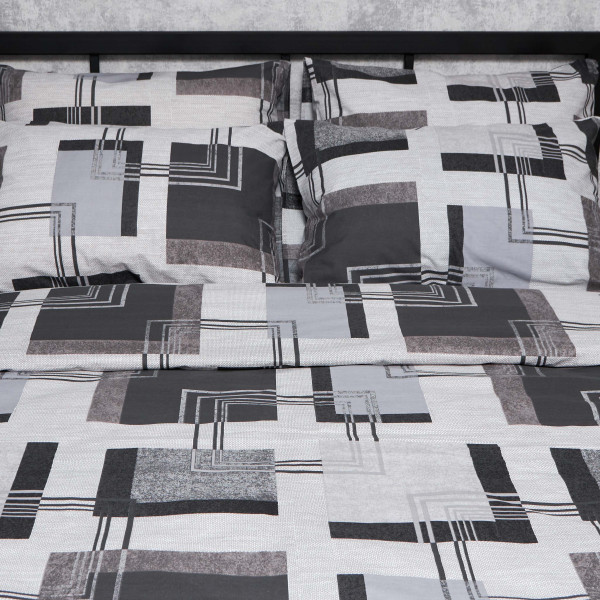 Фото - Комплект постільної білизни Moon&Star Бязь Gold Люкс Modern Vision 175х210 нав. 4х70х70 (MS-820006519)