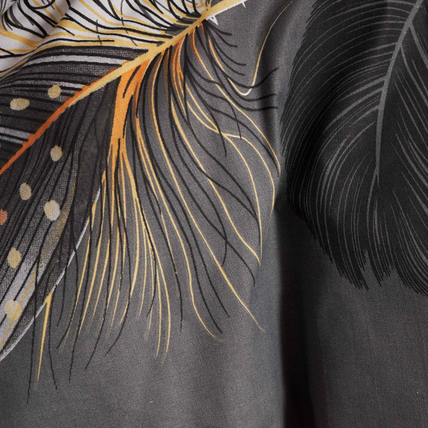 Фото - Комплект постільної білизни Moon&Star Бязь Gold Люкс Mystic Feathers King Size 220x240 см нав. 2х50х70 (MS-820009486)