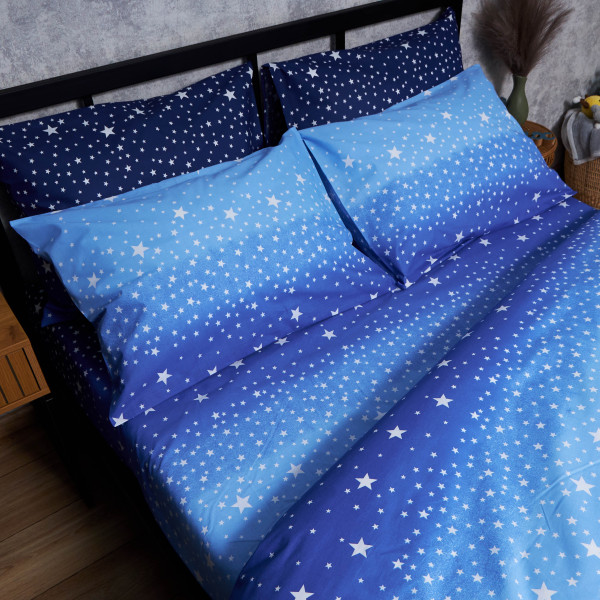 Фото - Комплект постільної білизни Moon&Star Бязь Gold Люкс «Night Glow» 143х210х2 нав. 4х70х70 (MS-820006574)