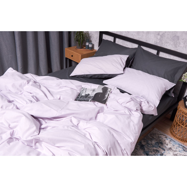 Фото - Комплект постільної білизни Moon&Star Бязь Gold Люкс Orchid Gray 160х220х2 нав. 2х70х70 (MS-820002365)