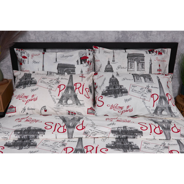 Фото - Комплект постільної білизни Moon&Star Бязь Gold Люкс Paris 200х220 (MS-820002064)