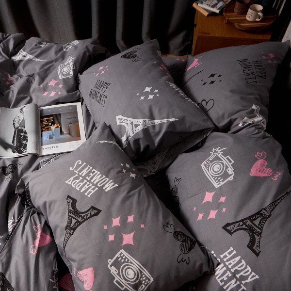 Фото - Комплект постільної білизни Moon&Star Бязь Gold Люкс Paris Moments 160х220 нав. 2х50х70 (MS-820009576)