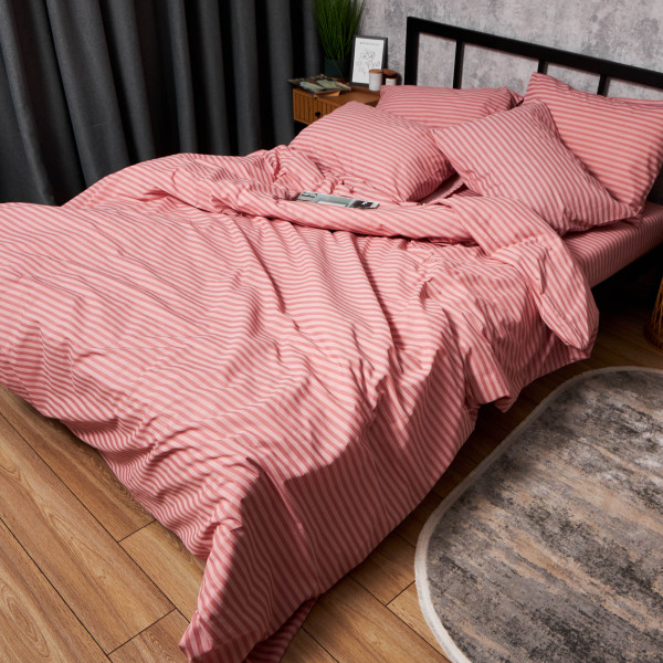 Фото - Комплект постільної білизни Moon&Star Бязь Gold Люкс «Pink Whisper» 160х220х2 нав. 4х50х70 (MS-820006648)