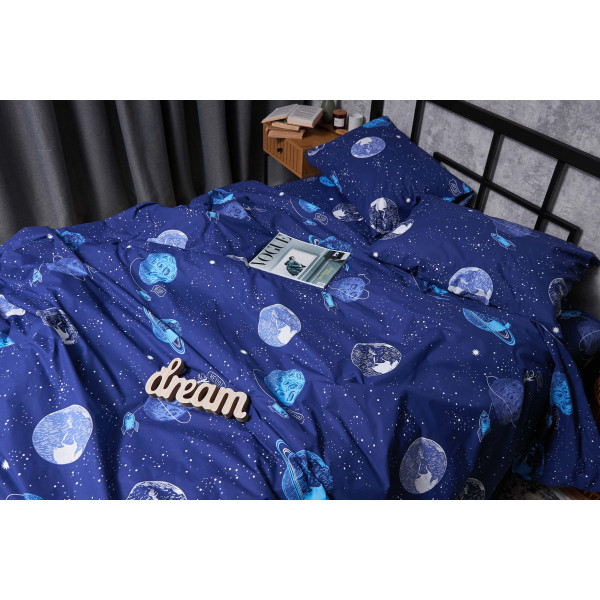 Фото - Комплект постільної білизни Moon&Star Бязь Gold Люкс «Planets» 160х220х2 нав. 2х50х70 (MS-820004826)