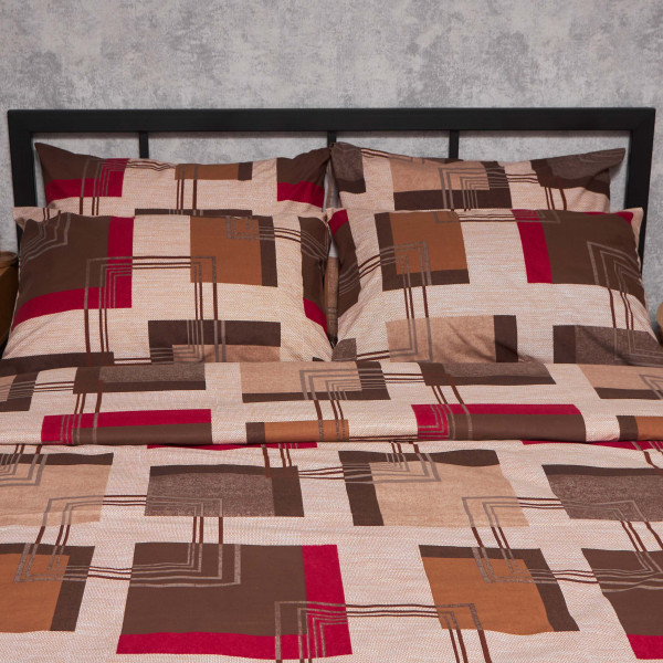 Фото - Комплект постільної білизни Moon&Star Бязь Gold Люкс «Retro Geometry» 143х210х2 нав. 2х70х70 (MS-820006712)