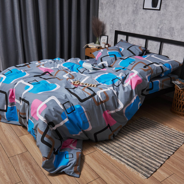 Фото - Комплект постільної білизни Moon&Star Бязь Gold Люкс Retro Vibes 200х220 нав. 40х60 см 2 шт. (MS-880000366)