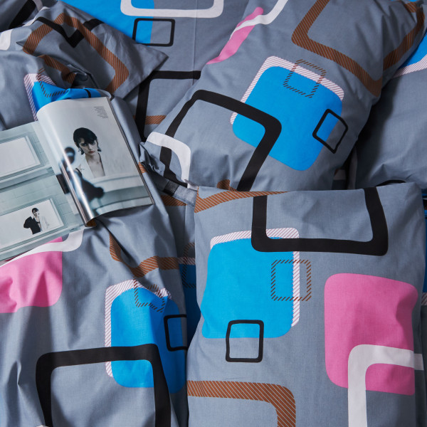 Фото - Комплект постільної білизни Moon&Star Бязь Gold Люкс Retro Vibes 200х220 нав. 40х60 см 2 шт. (MS-880000366)