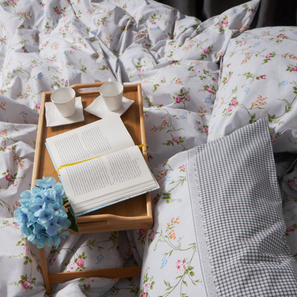 Фото - Комплект постільної білизни Moon&Star Бязь Gold Люкс «Romantic Bloom» King Size 220x240 см нав. 2х40х60 (MS-820006790)