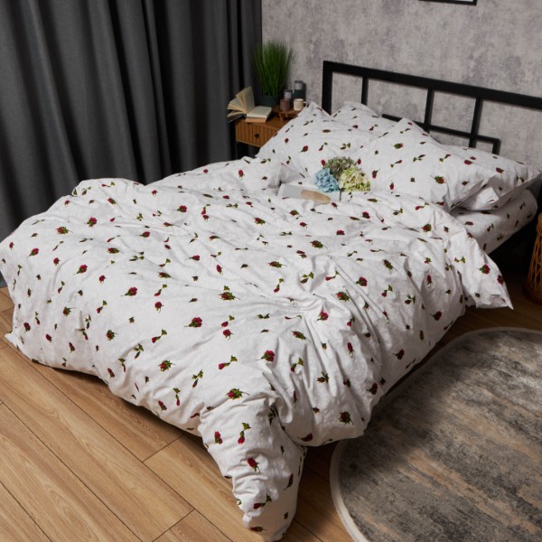 Фото - Комплект постельного белья Moon&Star Бязь Gold Люкс Romantic Rose 160х220х2 нав. 4х50х70 (MS-820009693)