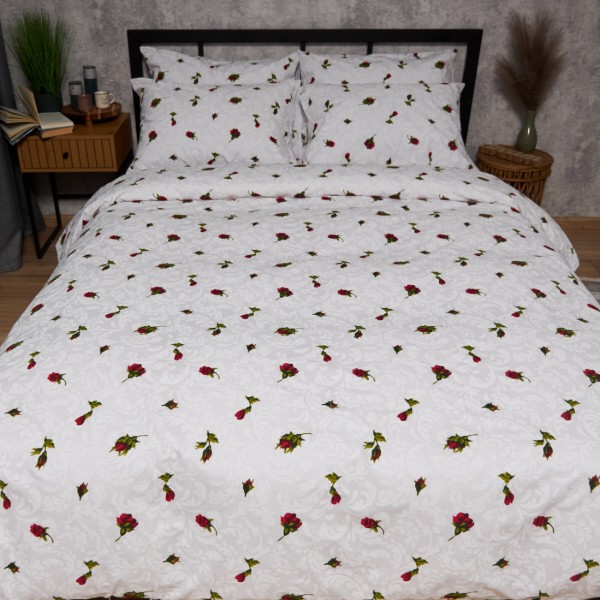 Фото - Комплект постельного белья Moon&Star Бязь Gold Люкс Romantic Rose 160х220х2 нав. 2х50х70 (MS-820009691)