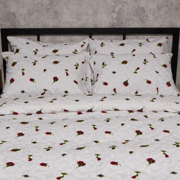 Фото - Комплект постельного белья Moon&Star Бязь Gold Люкс Romantic Rose 160х220х2 нав. 2х50х70 (MS-820009691)