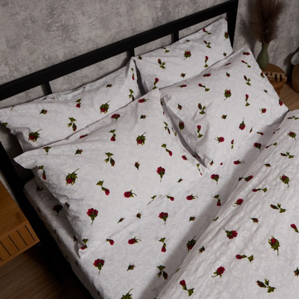 Фото - Комплект постельного белья Moon&Star Бязь Gold Люкс Romantic Rose 160х220х2 нав. 2х50х70 (MS-820009691)