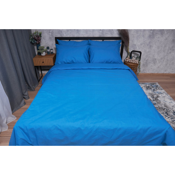 Фото - Комплект постільної білизни Moon&Star Бязь Gold Люкс «Sapphire» King Size 220x240 см нав. 2х70х70 (MS-820001670)