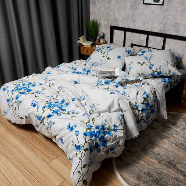 Фото - Комплект постільної білизни Moon&Star Бязь Gold Люкс Sky Bloom 160х220х2 нав. 2х70х70 (MS-820009832)