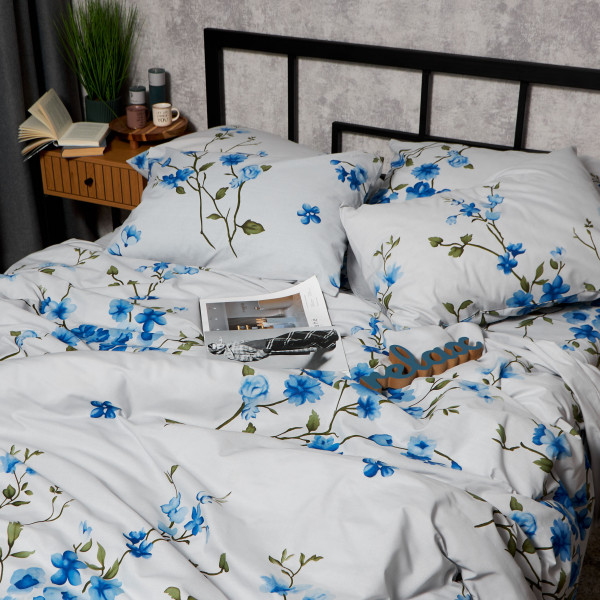 Фото - Комплект постільної білизни Moon&Star Бязь Gold Люкс Sky Bloom 160х220х2 нав. 2х70х70 (MS-820009832)