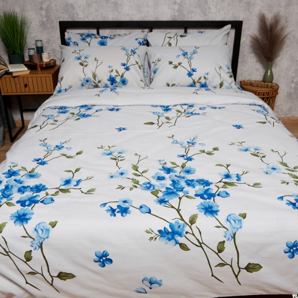 Фото - Комплект постельного белья Moon&Star Бязь Gold Люкс Sky Bloom King Size 220x240 нав. 2х70х70 (MS-820009802)