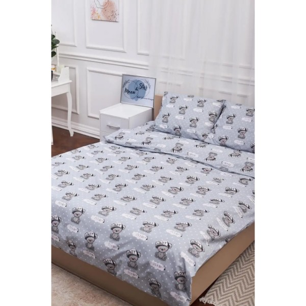 Фото - Підковдра двоспальна євро Moon&Star Бязь Gold Люкс Teddy Boy King Size 220x240 см (MS-870000054) Фото - Підковдра двоспальна євро Moon&Star Бязь Gold Люкс Teddy Boy King Size 220x240 см (MS-870000054)