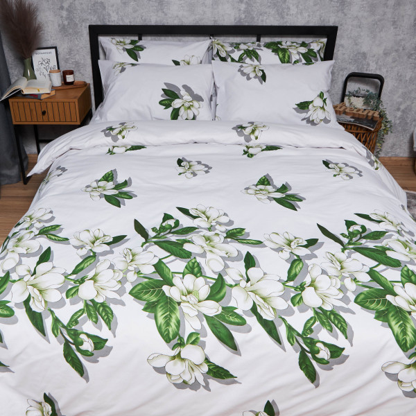 Фото - Комплект постільної білизни Moon&Star Бязь Gold Люкс Wisteria White 143х210 нав. 4х50х70 (MS-820007473)