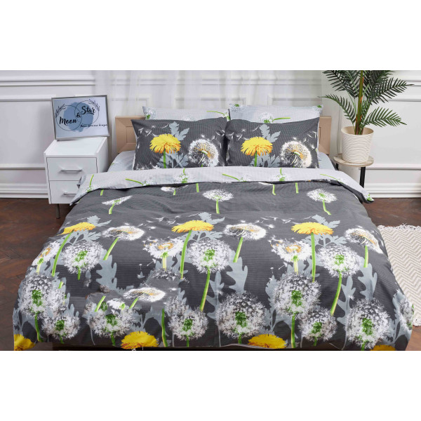 Фото - Комплект постільної білизни Moon&Star 175х210 см нав. 4х50х70 Dandelion Бязь Gold Люкс (MS-820000948)