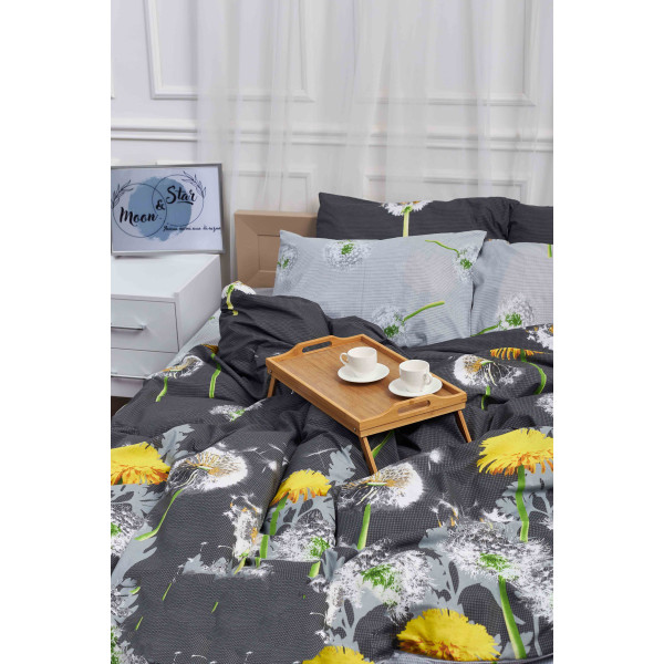 Фото - Комплект постільної білизни Moon&Star 200х220 см нав. 2х40х60 Dandelion Бязь Gold Люкс (MS-820000950)