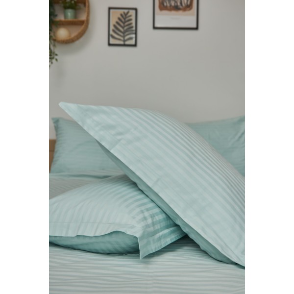 Фото - Комплект постельного белья Moon&Star King Size 220x240 Stripe Mint Satin Stripe (MS-820000595)