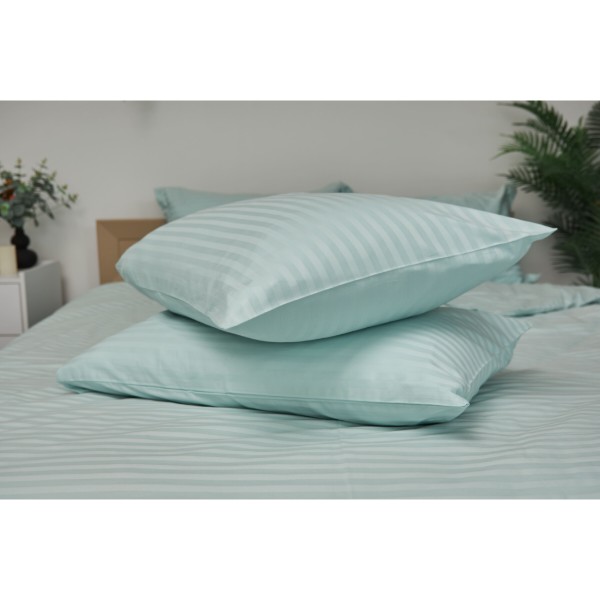 Фото - Комплект постельного белья Moon&Star King Size 220x240 Stripe Mint Satin Stripe (MS-820000595)