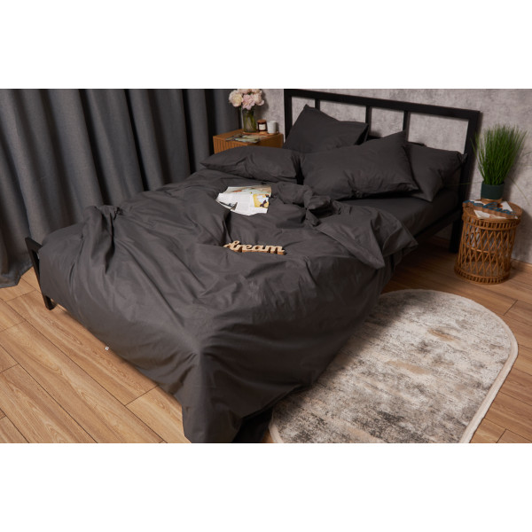 Фото - Комплект постільної білизни Moon&Star 200х220 см нав. 4х70х70 Sweat Gray Бязь Gold Люкс (MS-820001334)