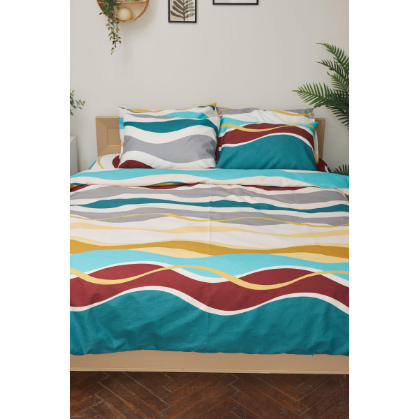 Фото - Комплект постільної білизни Moon&Star 175х210 см нав. 4х70х70 Tangerine Мікросатін Premium (MS-820001432)