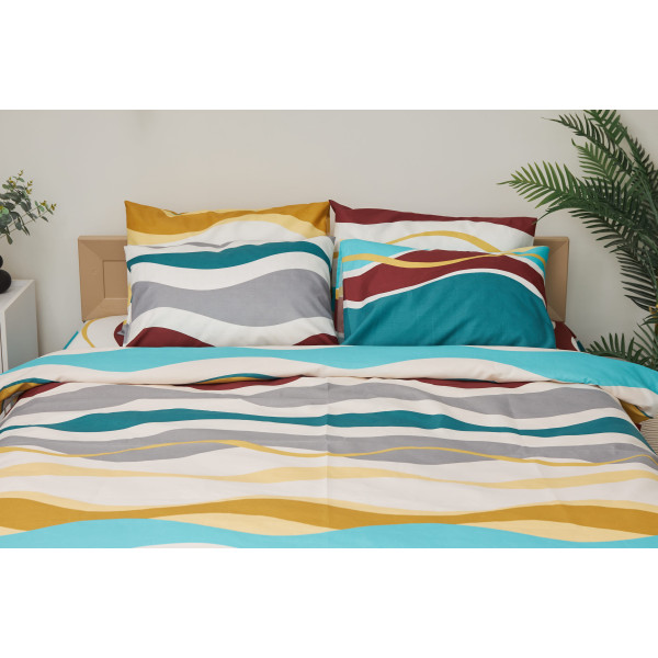 Фото - Комплект постільної білизни Moon&Star 175х210 см нав. 4х70х70 Tangerine Мікросатін Premium (MS-820001432)