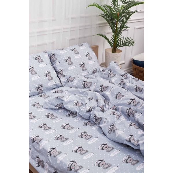 Фото - Комплект постільної білизни Moon&Star King Size 220x240 Teddy Boy Бязь Gold Люкс (MS-820001357)