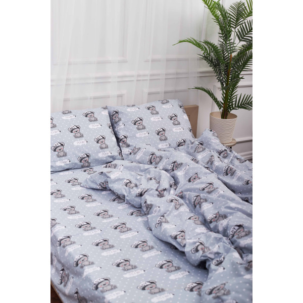 Фото - Комплект постільної білизни Moon&Star King Size 220x240 Teddy Boy Бязь Gold Люкс (MS-820001357)