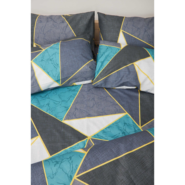 Фото - Комплект постільної білизни Moon&Star King Size 220x240 Triangles Мікросатин Premium (MS-820001462)