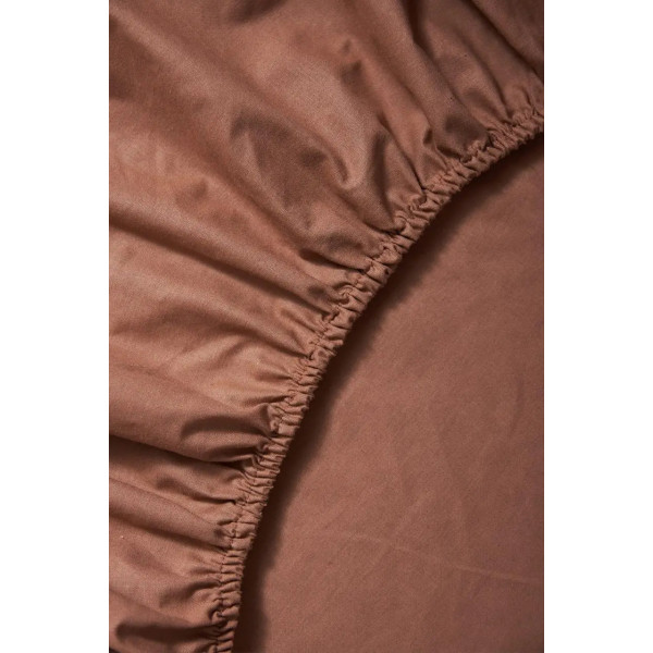 Фото - Простирадло двоспальне Moon&Star на гумці Light Brown Бязь Gold Люкс 180х200х20 см (MS-850000336)