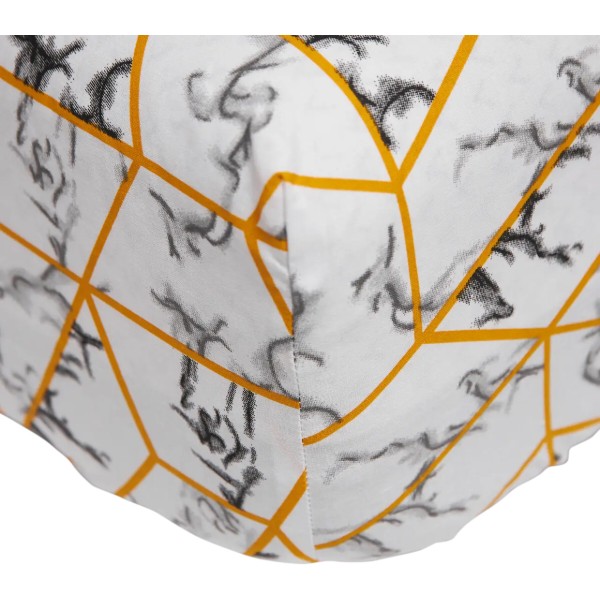 Фото - Простынь двуспальная Moon&Star Modern Marble Бязь Gold Люкс 160х200х20 см (MS-850001254)