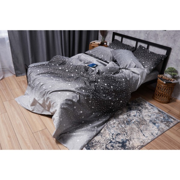Фото - Комплект постельного белья Moon&Star Микросатин Premium «Starry Night» 143х210 см нав. 2х50х70 (MS-820005126)