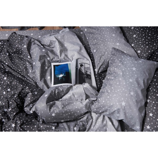 Фото - Комплект постельного белья Moon&Star Микросатин Premium «Starry Night» 143х210 см нав. 2х50х70 (MS-820005126)