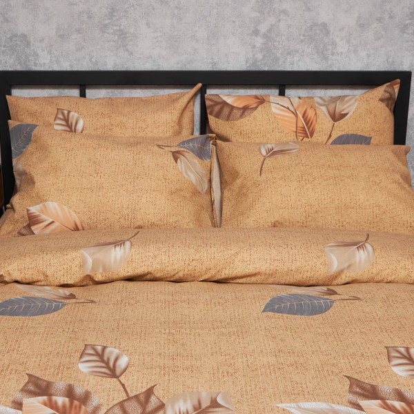 Фото - Комплект постільної білизни Moon&Star Premium Amber Leaf 143х210 нав. 4х70х70 (MS-820007509)