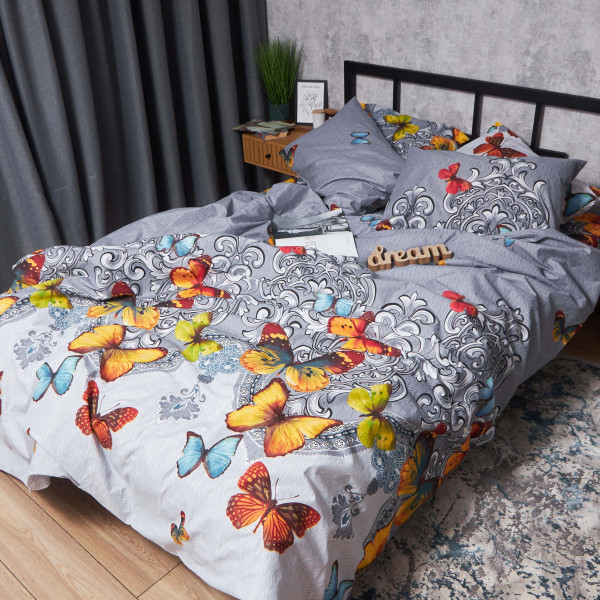 Фото - Комплект постільної білизни Moon&Star Мікросатин Premium Butterfly Dream King Size 220x240 нав. 4х50х70 (MS-820008153)